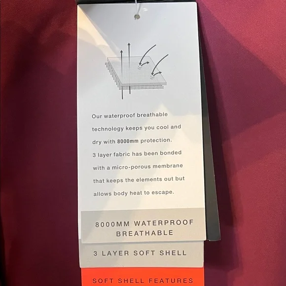 Pulse Girls' Venus Shell Hooded Jacket - Size Large 14/16 NWT - Picture 4 of 8